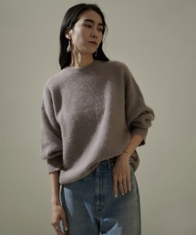 SALON adam et rope' | 【雑誌掲載・新色追加】フォックスウールクルーネックニットプルオーバー(ニット/セーター)