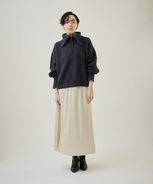 SALON adam et rope'（サロン アダム エ ロペ）の「【雑誌掲載・新色追加】フォックスウールクルーネックニットプルオーバー（ニット/セーター・レディース・イエロー/キナリ/レッド系その他3/ラベンダー/ブラウン系その他2/ホワイト系その他5・FREE）」の10枚目の写真