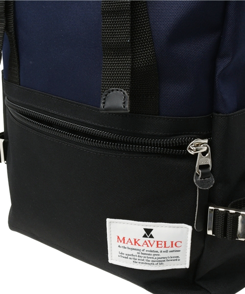 MAKAVELIC(マキャベリック)の「MAKAVELIC(マキャベリック) ダブルベルトリュック(バックパック/リュック・メンズ・ネイビー/その他21/ブラック/ホワイト・FREE)」の8枚目の写真