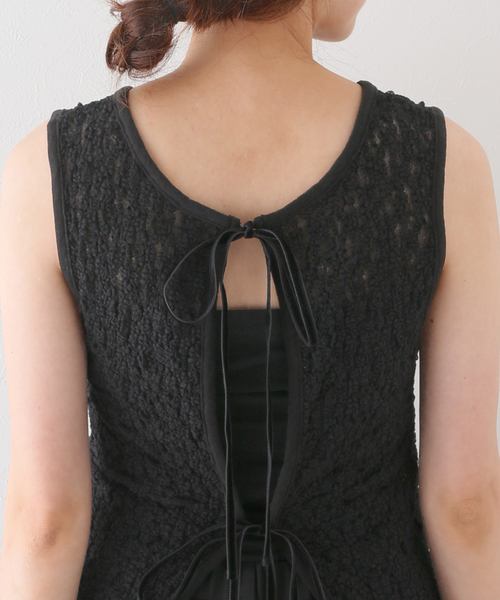 EDIT. FOR LULU（エディットフォールル）の「【PROVOKE/プロヴォーク】 2way キャミソール（タンクトップ・レディース・ブラック・FREE）」の15枚目の写真