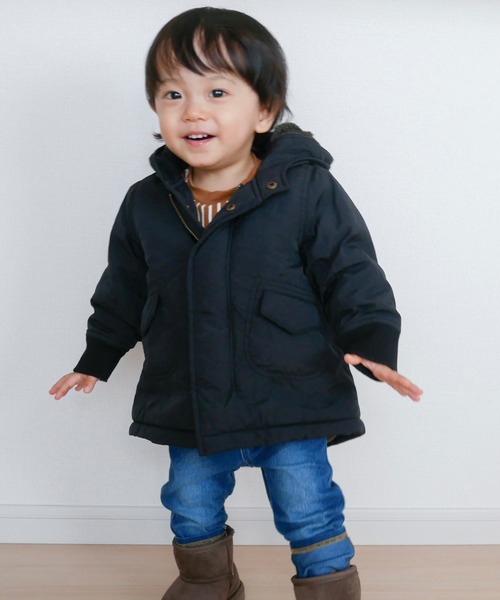 MAKE YOUR DAY(メイクユアデイ)の「モッズコート■80~140cm(ダウンジャケット/コート・キッズ・カーキ/ベージュ/ブラック・130/140/110/90/80/120/100)」の4枚目の写真