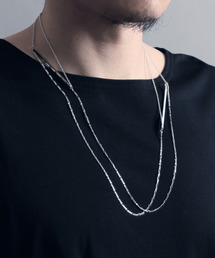 YArKA（ヤーカ）の「【YArKA/ヤーカ】double bar 3way necklace [luslep2] 2タイプチェーン3wayバーネックレス（ネックレス）」