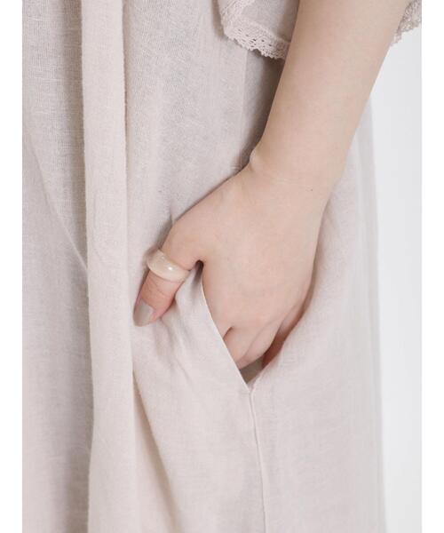 Samansa Mos2(サマンサ モスモス)の「羽織ワンピース(ワンピース・レディース・キナリ/ベージュ/ブラック・F)」の20枚目の写真