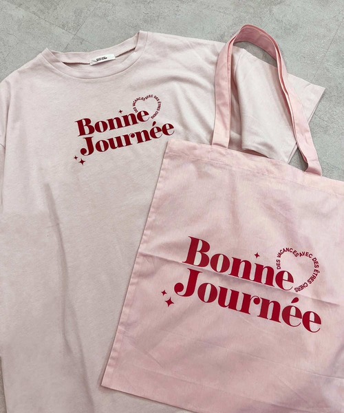 one after another NICE CLAUP(ワンアフターアナザーナイスクラップ)の「オーバーサイズアソートTシャツ(Tシャツ/カットソー・レディース・ラベンダー/ピンク/ベージュ/ブラック・FREE)」の7枚目の写真