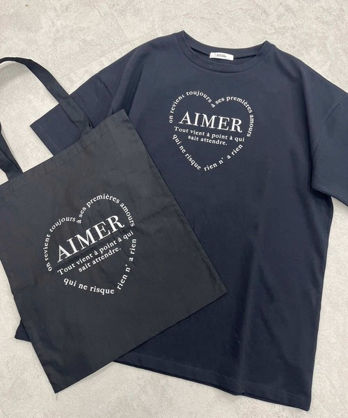 one after another NICE CLAUP(ワンアフターアナザーナイスクラップ)の「オーバーサイズアソートTシャツ(Tシャツ/カットソー・レディース・ラベンダー/ピンク/ベージュ/ブラック・FREE)」の14枚目の写真