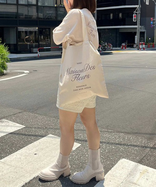 one after another NICE CLAUP(ワンアフターアナザーナイスクラップ)の「オーバーサイズアソートTシャツ(Tシャツ/カットソー・レディース・ラベンダー/ピンク/ベージュ/ブラック・FREE)」の8枚目の写真
