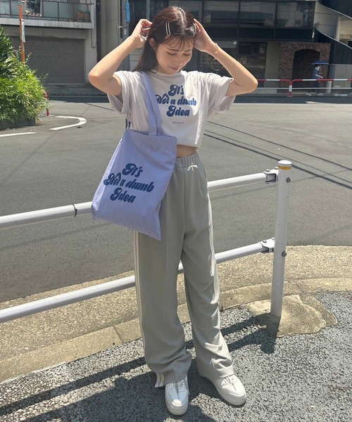 one after another NICE CLAUP(ワンアフターアナザーナイスクラップ)の「オーバーサイズアソートTシャツ(Tシャツ/カットソー・レディース・ラベンダー/ピンク/ベージュ/ブラック・FREE)」の15枚目の写真