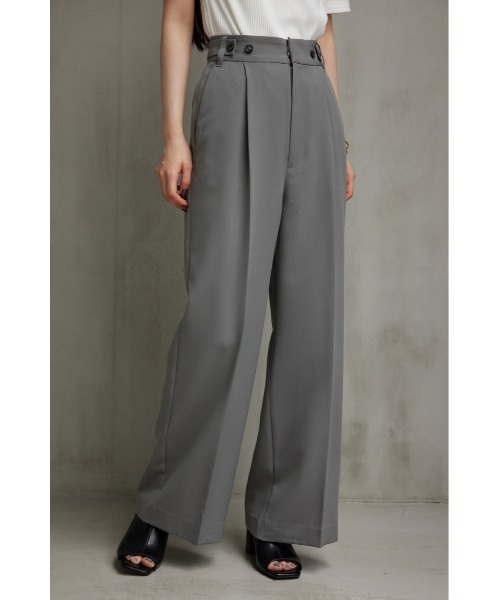 AZUL by moussy（アズールバイマウジー）の「ヴィーナスワイドパンツ（その他パンツ・レディース・ダークグリーン/グレー/ブラック・SMALL/MEDIUM/LARGE）」の13枚目の写真