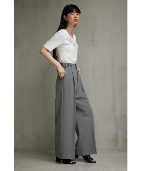 AZUL by moussy（アズールバイマウジー）の「ヴィーナスワイドパンツ（その他パンツ・レディース・ダークグリーン/グレー/ブラック・SMALL/MEDIUM/LARGE）」の14枚目の写真