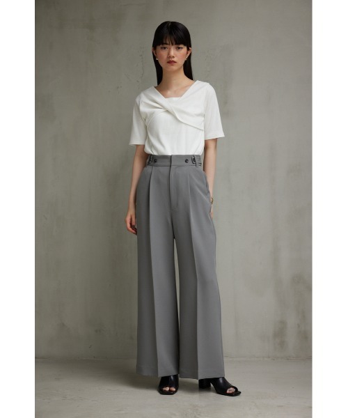 AZUL by moussy（アズールバイマウジー）の「ヴィーナスワイドパンツ（その他パンツ・レディース・ダークグリーン/グレー/ブラック・SMALL/MEDIUM/LARGE）」の15枚目の写真