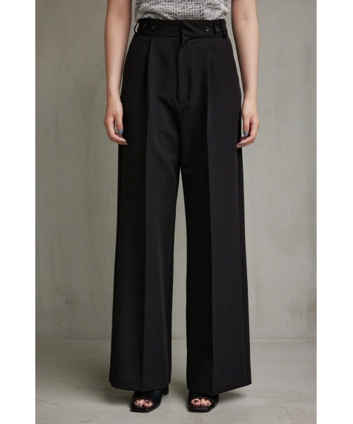 AZUL by moussy（アズールバイマウジー）の「ヴィーナスワイドパンツ（その他パンツ・レディース・ダークグリーン/グレー/ブラック・SMALL/MEDIUM/LARGE）」の7枚目の写真