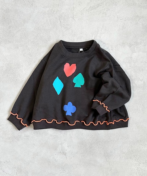 HOGAN RANCH WEAR(ホーガンランチウエア)の「マエウシロプリントトレーナー/前後プリント(80~130cm)(スウェット・キッズ・グレー/ブラック/オレンジ/グリーン/オフホワイト/パープル・110/95/90/120/130/80/100)」の3枚目の写真