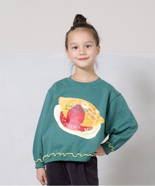 HOGAN RANCH WEAR(ホーガンランチウエア)の「マエウシロプリントトレーナー/前後プリント(80~130cm)(スウェット・キッズ・グレー/ブラック/オレンジ/グリーン/オフホワイト/パープル・110/95/90/120/130/80/100)」の18枚目の写真