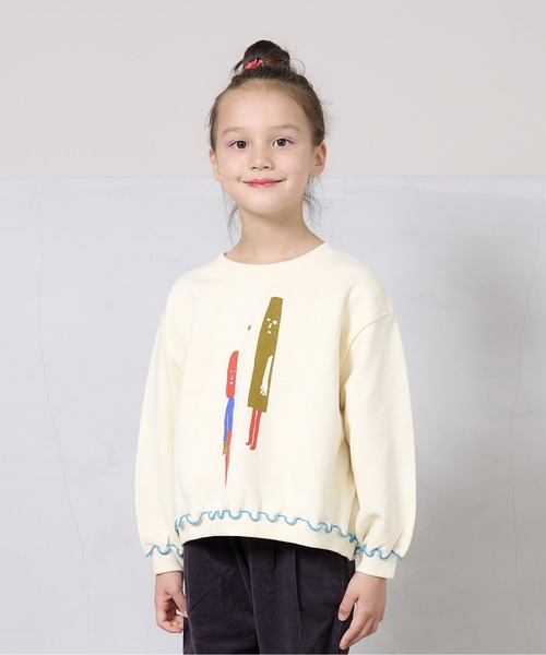 HOGAN RANCH WEAR(ホーガンランチウエア)の「マエウシロプリントトレーナー/前後プリント(80~130cm)(スウェット・キッズ・グレー/ブラック/オレンジ/グリーン/オフホワイト/パープル・110/95/90/120/130/80/100)」の19枚目の写真