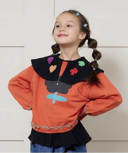 HOGAN RANCH WEAR(ホーガンランチウエア)の「マエウシロプリントトレーナー/前後プリント(80~130cm)(スウェット・キッズ・グレー/ブラック/オレンジ/グリーン/オフホワイト/パープル・110/95/90/120/130/80/100)」の22枚目の写真