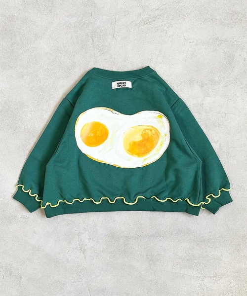 HOGAN RANCH WEAR(ホーガンランチウエア)の「マエウシロプリントトレーナー/前後プリント(80~130cm)(スウェット・キッズ・グレー/ブラック/オレンジ/グリーン/オフホワイト/パープル・110/95/90/120/130/80/100)」の14枚目の写真