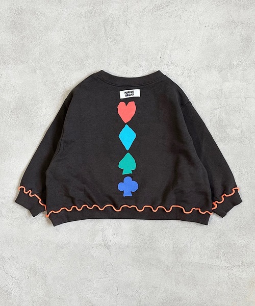 HOGAN RANCH WEAR(ホーガンランチウエア)の「マエウシロプリントトレーナー/前後プリント(80~130cm)(スウェット・キッズ・グレー/ブラック/オレンジ/グリーン/オフホワイト/パープル・110/95/90/120/130/80/100)」の9枚目の写真