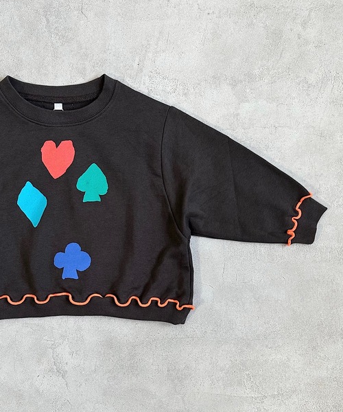 HOGAN RANCH WEAR(ホーガンランチウエア)の「マエウシロプリントトレーナー/前後プリント(80~130cm)(スウェット・キッズ・グレー/ブラック/オレンジ/グリーン/オフホワイト/パープル・110/95/90/120/130/80/100)」の10枚目の写真