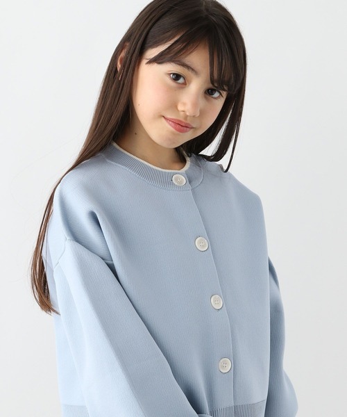 GLOBAL WORK(グローバルワーク)の「リッチライトニットクルーカーデ/704143(カーディガン/ボレロ・キッズ・ブラック/サックスブルー/アイボリー・100cm/120cm/110cm/150cm/130cm/140cm/160cm)」の13枚目の写真
