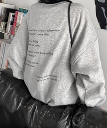 アソートバックプリントスウェット