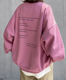 アソートバックプリントスウェット