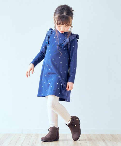 apres les cours（アプレレクール）の「メロウソックス&レギンスセット（レギンス/スパッツ・キッズ・アイボリー/レンガ/ブルー/ブラック・90/100/110/140/120）」の9枚目の写真