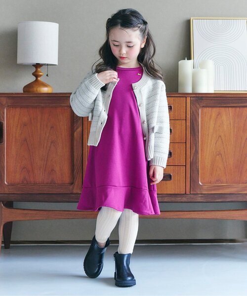 apres les cours（アプレレクール）の「メロウソックス&レギンスセット（レギンス/スパッツ・キッズ・アイボリー/レンガ/ブルー/ブラック・90/100/110/140/120）」の10枚目の写真