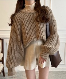 2WAYケーブルショートニット