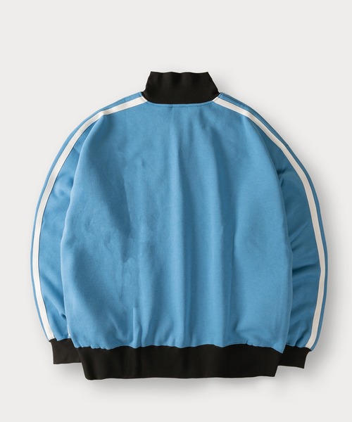 BEN DAVIS(ベンデイビス)の「【BENDAVIS/ベンデイビス】RIB NECK HALF ZIP SWEAT リブハイネックハーフジップスウェット/トラックジャケット/ビッグシルエット/裏起毛(スウェット・メンズ・オレンジ/ブルー/オフホワイト/ブラック/グリーン・M/L/XL)」の11枚目の写真