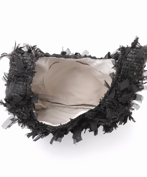 SLOBE IENA(スローブイエナ)の「SLOBE IENA ツイードトートバッグ(クラッチバッグ・レディース・ブラック・FREE)」の15枚目の写真