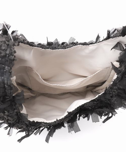 SLOBE IENA(スローブイエナ)の「SLOBE IENA ツイードトートバッグ(クラッチバッグ・レディース・ブラック・FREE)」の16枚目の写真