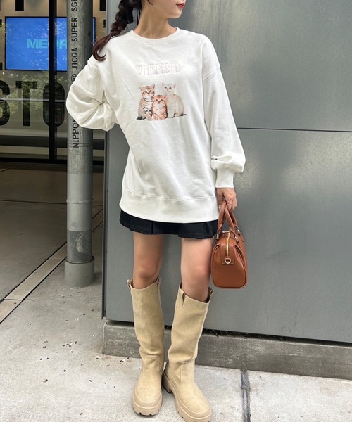 one after another NICE CLAUP(ワンアフターアナザーナイスクラップ)の「オーバーサイズアソートスウェット(スウェット・レディース・オフホワイト/オートミール/ベージュ系その他/ホワイト系その他・FREE)」の13枚目の写真