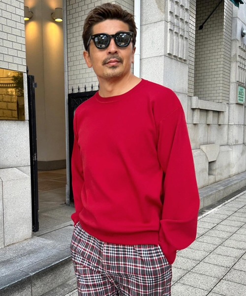 KOBE LETTUCE（コウベレタス）の「[ SAYAKAさんコラボ ] メンズスウェットニットトップス（スウェット・メンズ・イエロー/グリーン/グレー/レッド・M）」の9枚目の写真