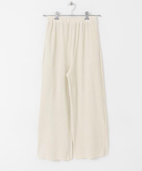 ITEMS URBANRESEARCH（アイテムズ アーバンリサーチ）の「プリーツシャーリングパンツ（その他パンツ・レディース・カーキ/ベージュ/ブラック/ホワイト系その他・FREE）」の9枚目の写真