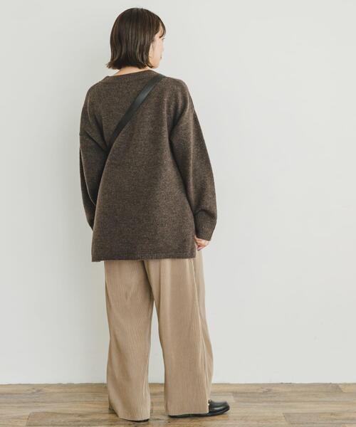 ITEMS URBANRESEARCH（アイテムズ アーバンリサーチ）の「プリーツシャーリングパンツ（その他パンツ・レディース・カーキ/ベージュ/ブラック/ホワイト系その他・FREE）」の14枚目の写真