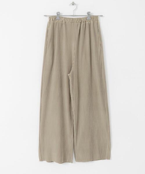 ITEMS URBANRESEARCH（アイテムズ アーバンリサーチ）の「プリーツシャーリングパンツ（その他パンツ・レディース・カーキ/ベージュ/ブラック/ホワイト系その他・FREE）」の15枚目の写真