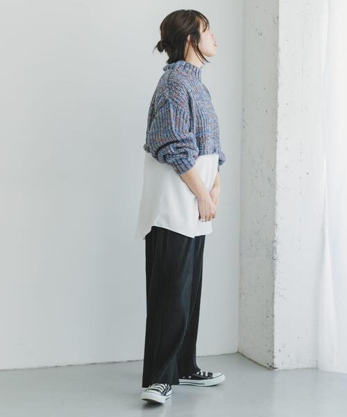 ITEMS URBANRESEARCH（アイテムズ アーバンリサーチ）の「プリーツシャーリングパンツ（その他パンツ・レディース・カーキ/ベージュ/ブラック/ホワイト系その他・FREE）」の21枚目の写真