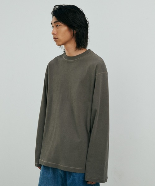 LIDNM(リドム)の「HARD TWISTED LS TEE(Tシャツ/カットソー・メンズ・ブラウン・LARGE/MEDIUM)」の5枚目の写真