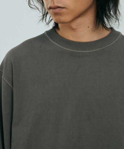 LIDNM(リドム)の「HARD TWISTED LS TEE(Tシャツ/カットソー・メンズ・ブラウン・LARGE/MEDIUM)」の7枚目の写真
