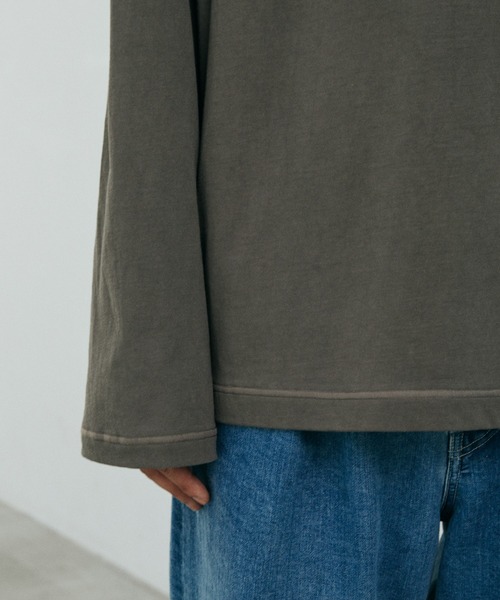 LIDNM(リドム)の「HARD TWISTED LS TEE(Tシャツ/カットソー・メンズ・ブラウン・LARGE/MEDIUM)」の8枚目の写真