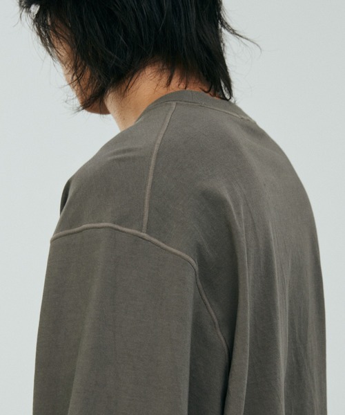LIDNM(リドム)の「HARD TWISTED LS TEE(Tシャツ/カットソー・メンズ・ブラウン・LARGE/MEDIUM)」の9枚目の写真