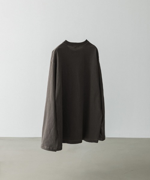 LIDNM(リドム)の「HARD TWISTED LS TEE(Tシャツ/カットソー・メンズ・ブラウン・LARGE/MEDIUM)」の14枚目の写真