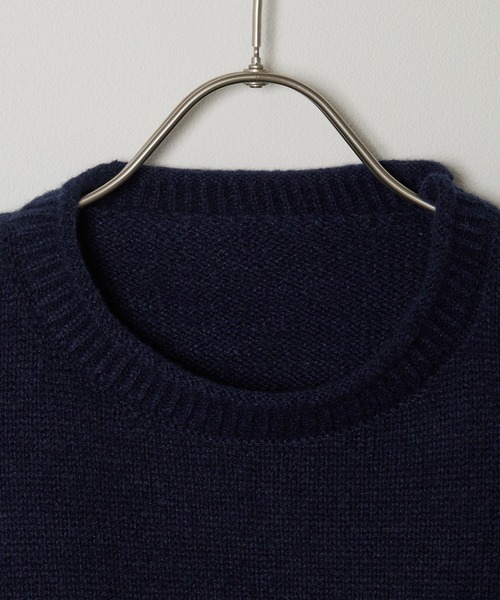 ROOPTOKYO（ループトウキョウ）の「フラワージャガードニット（ニット/セーター・レディース・ネイビー/ホワイト・FREE）」の5枚目の写真