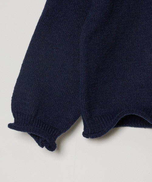 ROOPTOKYO（ループトウキョウ）の「フラワージャガードニット（ニット/セーター・レディース・ネイビー/ホワイト・FREE）」の7枚目の写真