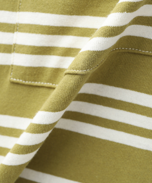 JOURNAL STANDARD relume（ジャーナルスタンダード　レリューム）の「Relume Jeans マルチボーダーロングスリーブTシャツ（Tシャツ/カットソー・メンズ・ブラウン/グリーン/ボルドー・MEDIUM/LARGE）」の5枚目の写真