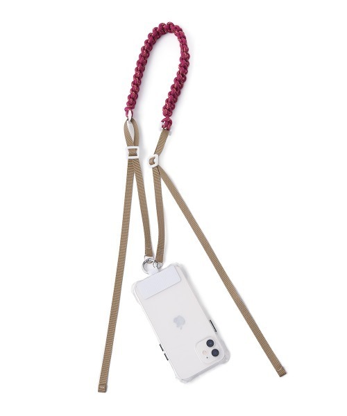 marjour（マージュール）の「PARACORD MOBILE PHONE STRAP（スマホグッズ・レディース・ピンク/ブラウン/オフホワイト・FREE）」の18枚目の写真