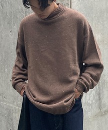 PICSAS | 【PICSAS】カラーネップニットモックネックプルオーバー(ニット/セーター)