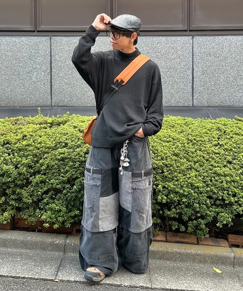 PICSAS（ピクサス）の「【PICSAS】カラーネップニットモックネックプルオーバー（ニット/セーター・レディース・グリーン/ブラック/ブラウン/アッシュグレー/アイボリー/ネイビー/グレイッシュベージュ・M/L）」の8枚目の写真