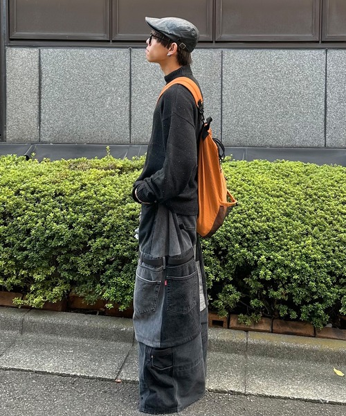 PICSAS（ピクサス）の「【PICSAS】カラーネップニットモックネックプルオーバー（ニット/セーター・レディース・グリーン/ブラック/ブラウン/アッシュグレー/アイボリー/ネイビー/グレイッシュベージュ・M/L）」の9枚目の写真