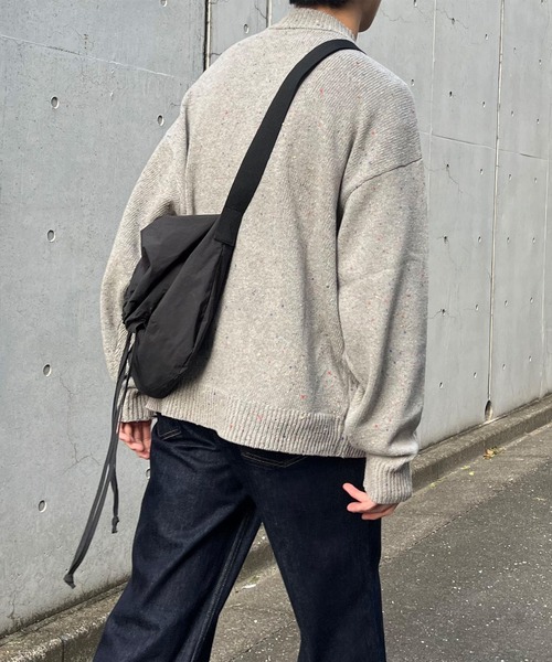 PICSAS（ピクサス）の「【PICSAS】カラーネップニットモックネックプルオーバー（ニット/セーター・レディース・グリーン/ブラック/ブラウン/アッシュグレー/アイボリー/ネイビー/グレイッシュベージュ・M/L）」の22枚目の写真